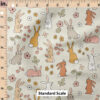 Ruler Scale for Bunnies and Flowers (Earthy) by Hey Cute Design